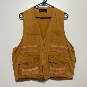 Vintage Kmart Hunting Vest Mens Medium Water Repellent Duck Utility 80s Outdoor